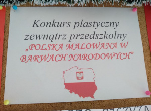 ,,Polska malowana w barwach narodowych"- prace konkursowe