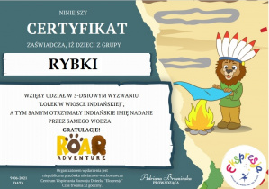 certyfikat Rybek