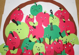 jabłka wykonane przez Papużki