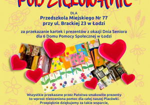 podziękowanie od Seniorów