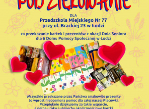 Dzień Seniora- kartki i podziękowanie